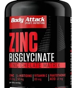 Body Attack Zink Bisglycinate – 90 Kapseln