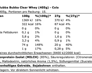 Hubba Bubba – Clear Whey – 405g