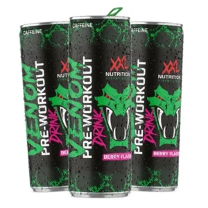 XXL Nutrition – Venom Pre Workout Drink – 6x250ml – Sour Berry